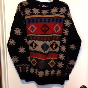 Woolrich Men's Sweater Size XL Black, Blue, Burgundy